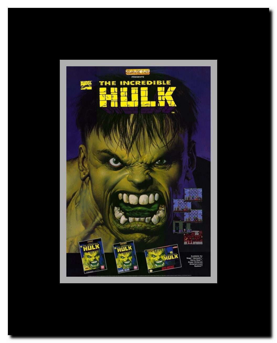 The Incredible Hulk Framed Movie Poster