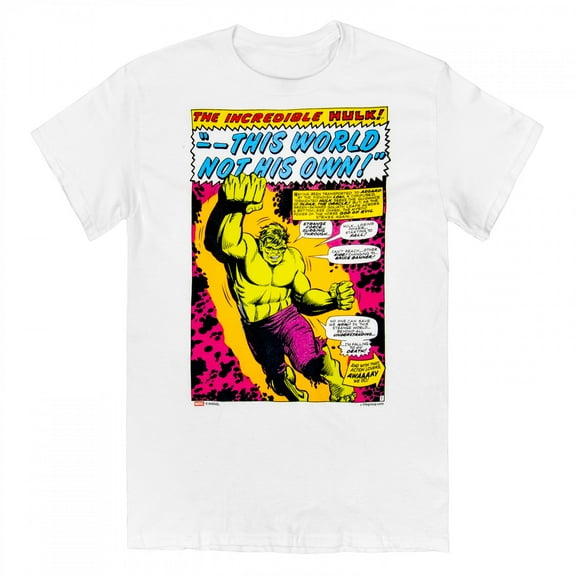 The Incredible Hulk - This World Not His Own Comic T-Shirt-Small