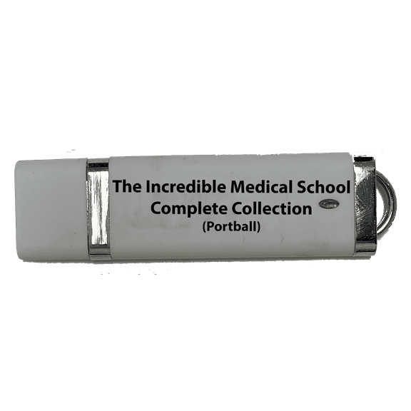 The Incredible Medical School Complete Video Education Collection (On USB Flash Drive Thumb Drive Memory Stick 64GB)
