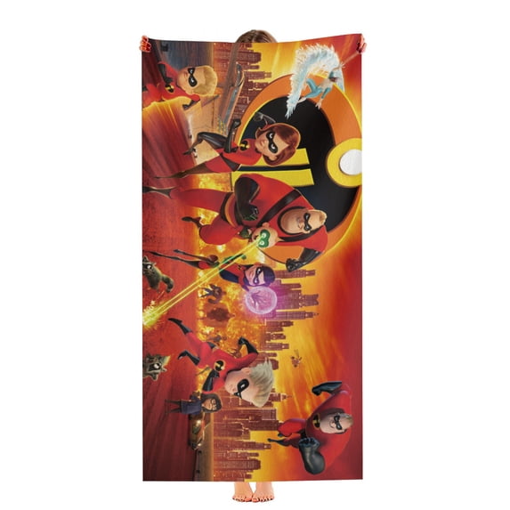The Incredibles Beach Towel 30"x60"for Women Girls Boys Teenager Men Quick Drying Microfiber Birthday Gift