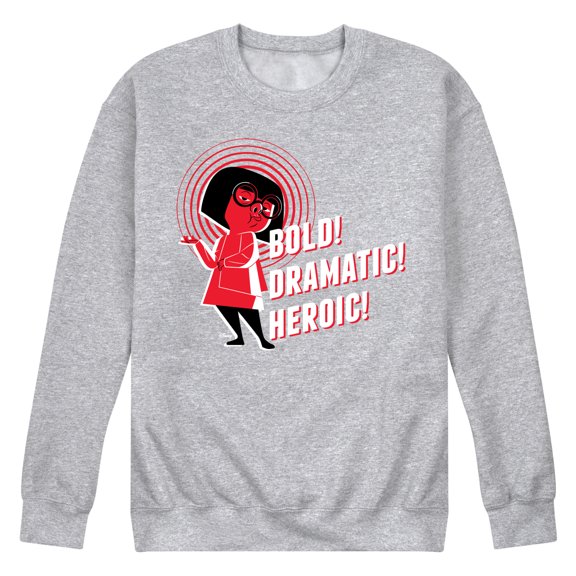 The Incredibles - Bold Dramatic Heroic - Men's Crew Fleece Sweatshirt