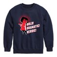 thumbnail image 1 of The Incredibles - Bold Dramatic Heroic - Toddler and Youth Crewneck Fleece Sweatshirt, 1 of 4