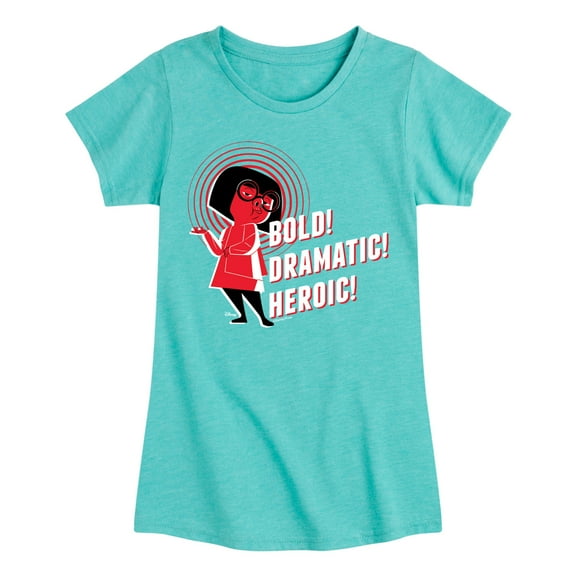 The Incredibles - Bold Dramatic Heroic - Toddler and Youth Girls Short Sleeve Graphic T-Shirt