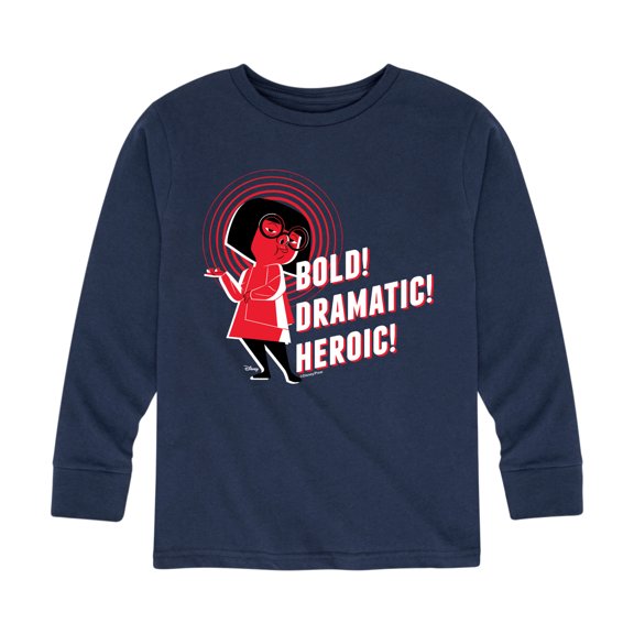 The Incredibles - Bold Dramatic Heroic - Toddler and Youth Long Sleeve Graphic T-Shirt
