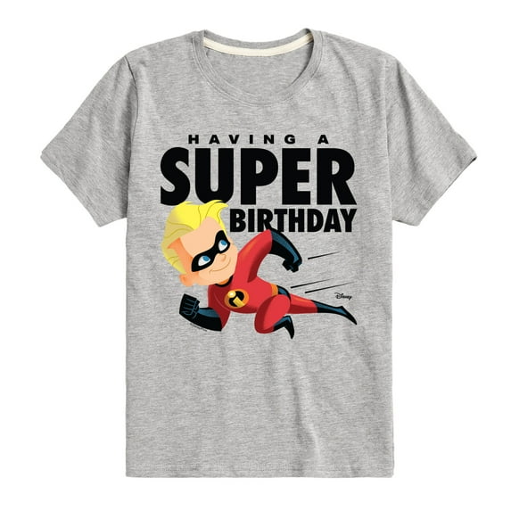 The Incredibles - Having A Super Birthday Dash - Toddler & Youth Short Sleeve Graphic T-Shirt