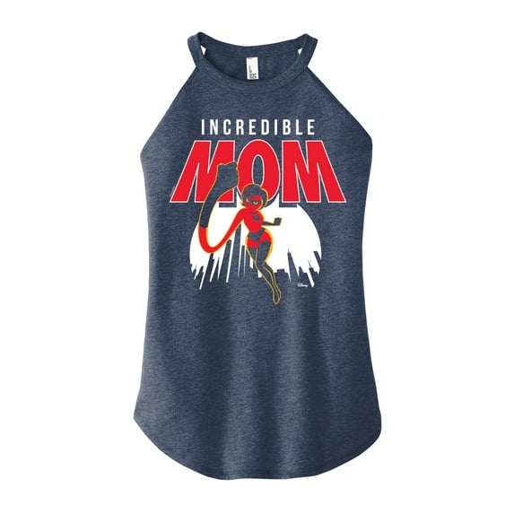 The Incredibles - Incredible Mom - Juniors High Neck Tank Top