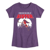 The Incredibles - Incredible Sister - Toddler and Youth Girls Short Sleeve Graphic T-Shirt