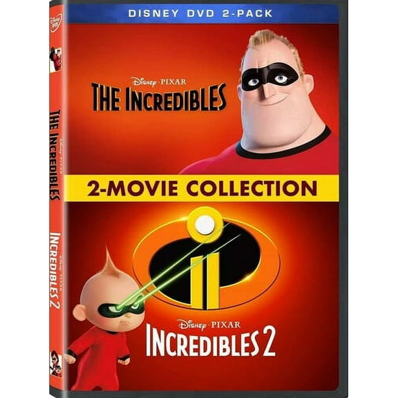 The Incredibles / Incredibles 2: 2-Movie Collection (DVD) Disney, Action, Adventure, Animated