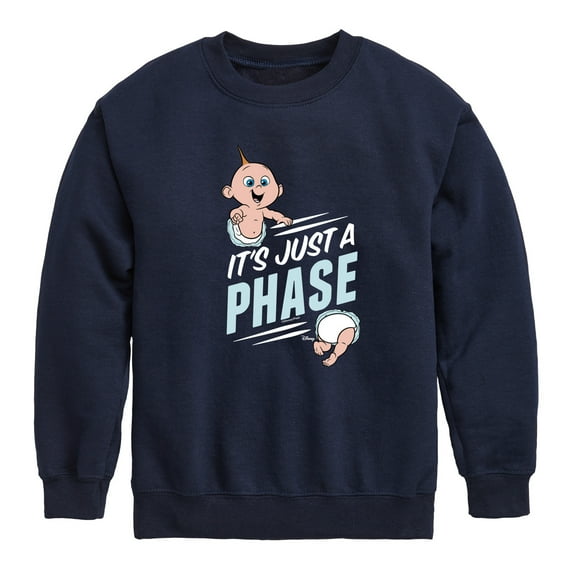 The Incredibles - Its Just A Phase - Toddler and Youth Crewneck Fleece Sweatshirt