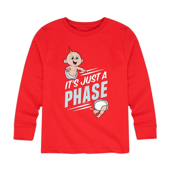 The Incredibles - Its Just A Phase - Toddler and Youth Long Sleeve Graphic T-Shirt