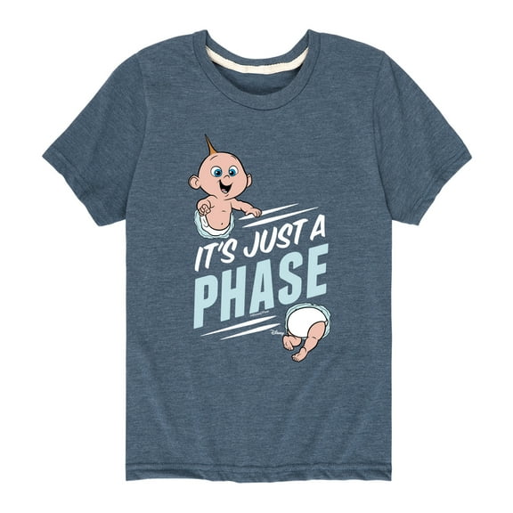The Incredibles - Its Just A Phase - Toddler and Youth Short Sleeve Graphic T-Shirt