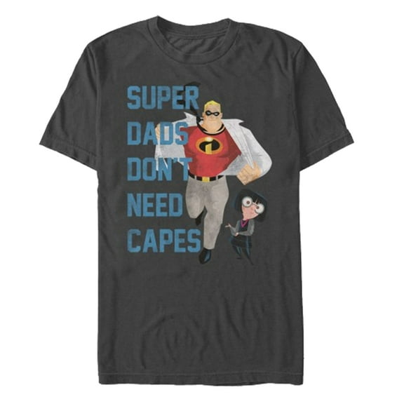 The Incredibles Mens Don't Need Capes T-Shirt Charcoal S