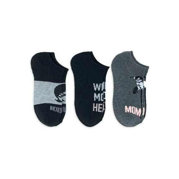 The Incredibles Mother's Day Women's No Show Socks, 3-Pack
