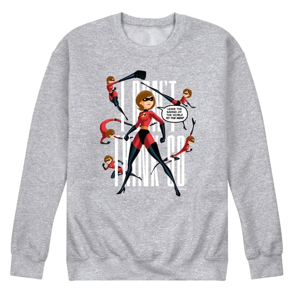 The Incredibles - Mrs Incredible I Dont Think So - Men's Crew Fleece Sweatshirt