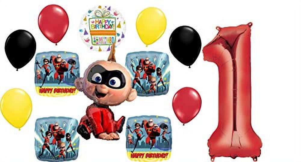 The Incredibles Party Supplies 1st Birthday Baby Jack Jack Balloon Bouquet Decorations