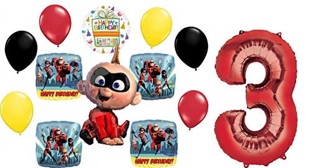 The Incredibles Party Supplies 3rd Birthday Baby Jack Jack Balloon Bouquet Decorations