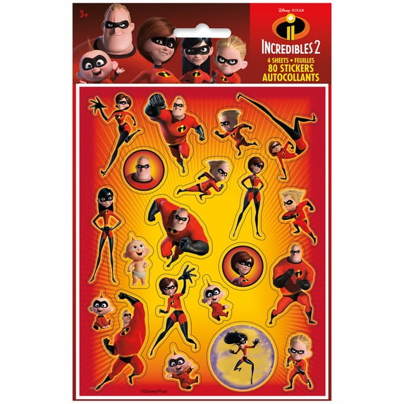 The Incredibles Sticker Sheets, 4ct