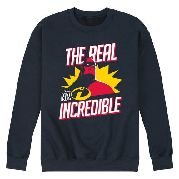The Incredibles - The Real Mr Incredible - Men's Crew Neck Fleece Pullover
