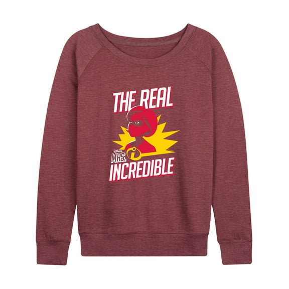 The Incredibles - The Real Mrs Incredible - Women's Lightweight French Terry Long Sleeve Shirt
