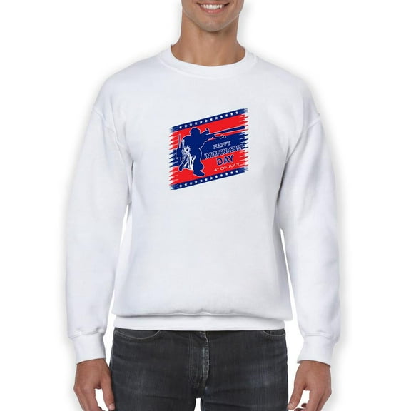 The Independence Day 4Th. Sweatshirt Men -Image by Shutterstock, Male 3X-Large