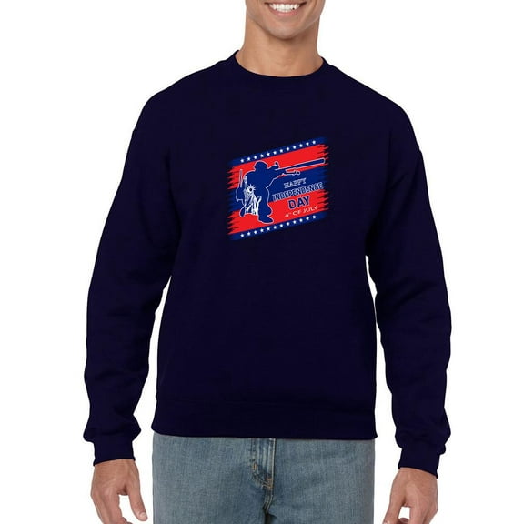 The Independence Day 4Th. Sweatshirt Men -Image by Shutterstock, Male XX-Large