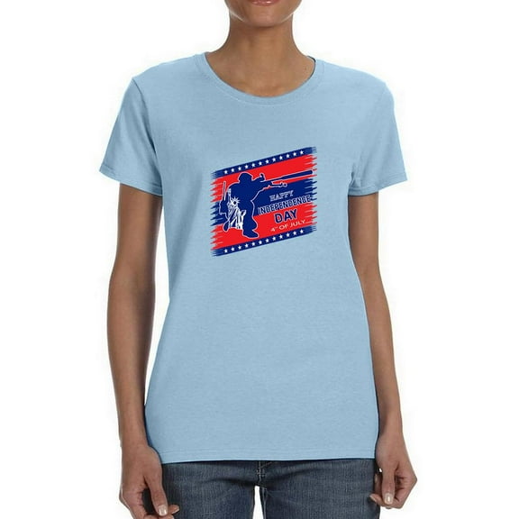 The Independence Day 4Th. T-Shirt Women -Image by Shutterstock, Female Large