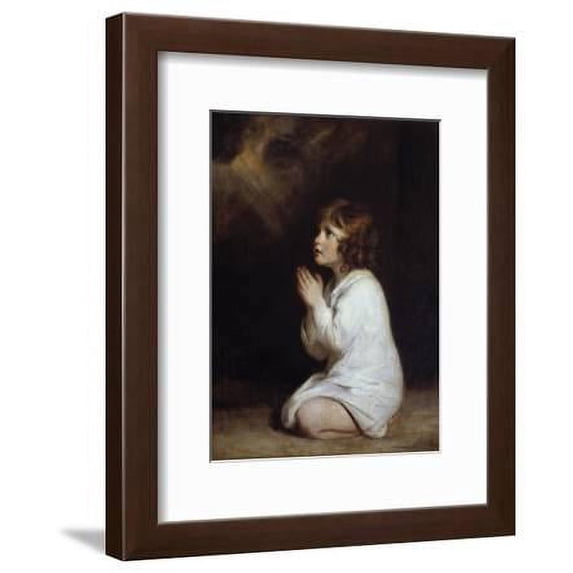 The Infant Samuel Praying by Joshua Reynolds, Framed Art Print Wall Art Sold by Art.Com