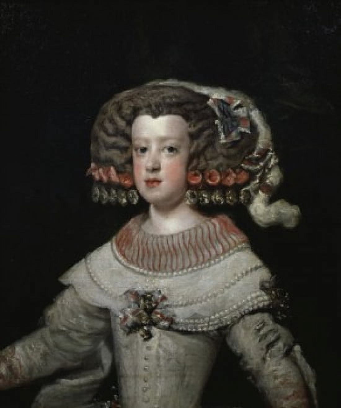 The Infanta Marie-Therese Diego Velazquez (1599-1660Spanish) Musee du Louvre Paris Canvas Art - Diego Velazquez (18 x 24)