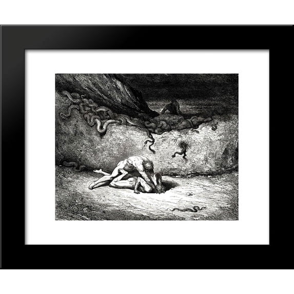 The Inferno, Canto 30 20x24 Framed Art Print by Gustave Dore