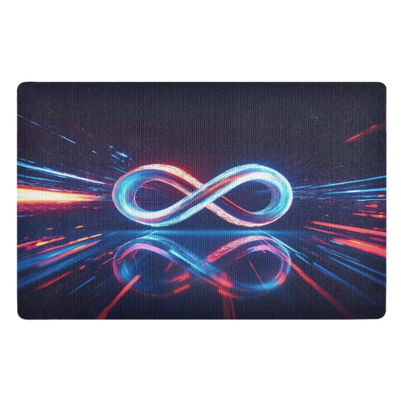 The Infinity Symbol Doormat 32x20 inch Non Slip Doormat Absorbent Welcome Mat Indoor Doormat for Bedroom Living Room