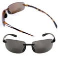thumbnail image 1 of "The Influencer" 2 Pair of Sport Wrap Polarized Bifocal Sunglasses for Men and Women - Black/Tortoise (Polarized) - 1.75, 1 of 8