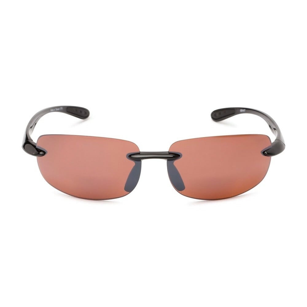 "The Influencer" Bifocal Sunglasses - Lightweight Unisex Reading Sunglasses - Black/HD Amber - 2.00
