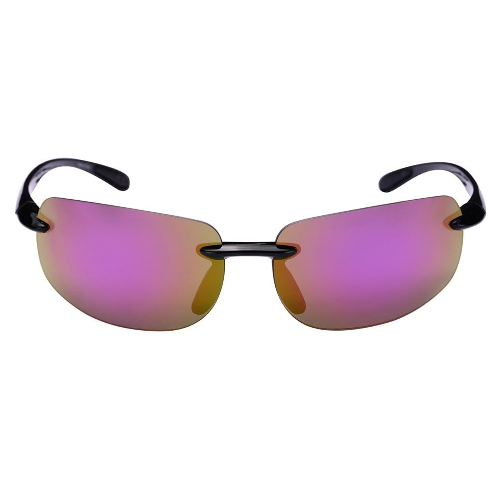 "The Influencer" Sport Wrap Polarized Sunglasses for Men and Women - Lightweight Frames - Amethyst Sunrise