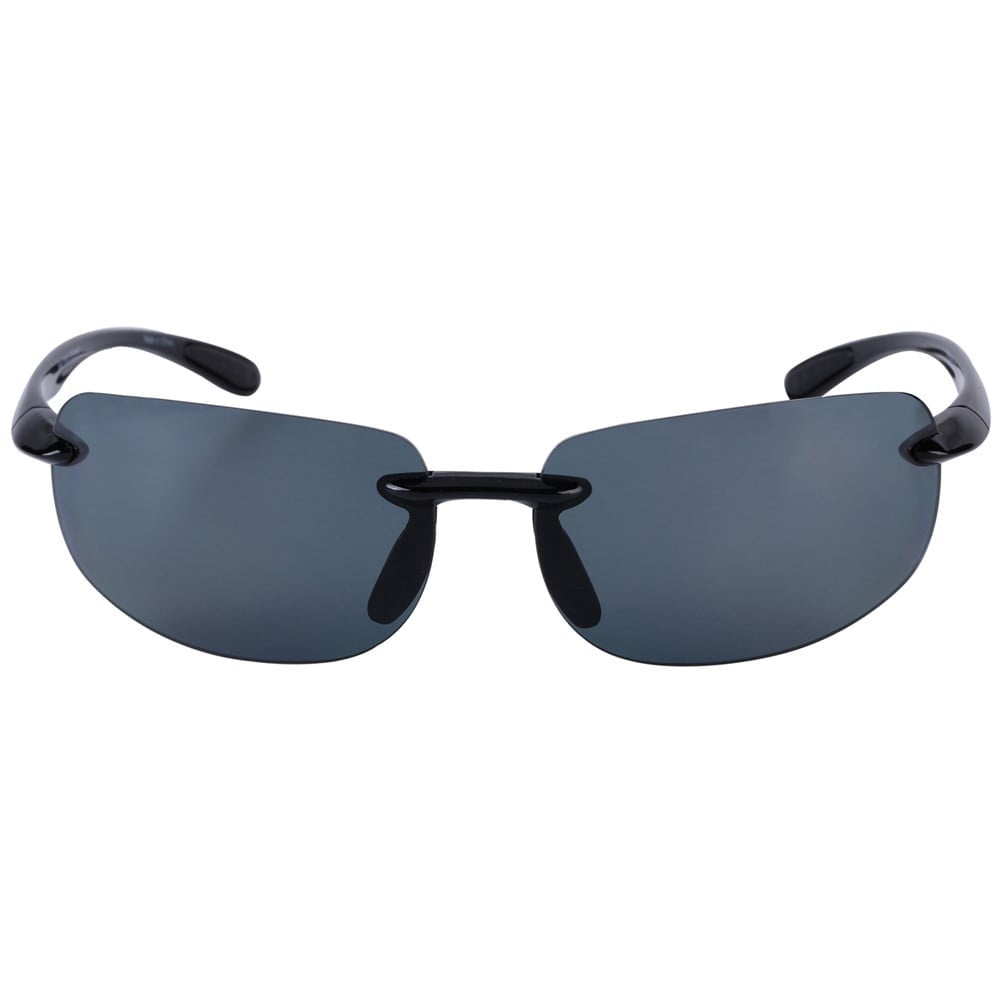 "The Influencer" Sport Wrap Polarized Sunglasses for Men and Women - Lightweight Frames - Black