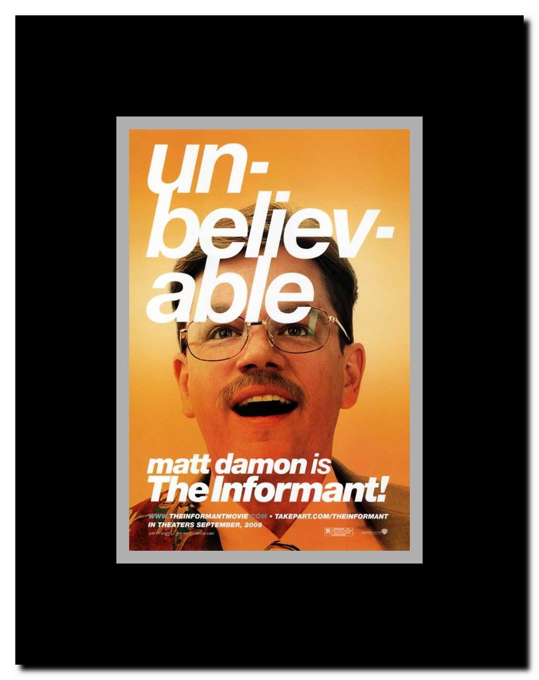 The Informant! Framed Movie Poster