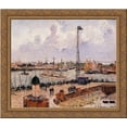 thumbnail image 1 of The Inner Harbor, Havre 20x20 Gold Ornate Wood Framed Canvas Art by Pissarro, Camille, 1 of 2