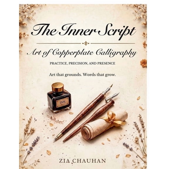 The Inner Script- Art of Copperplate Calligraphy: Art the Grounds, Words that Grow., (Paperback)