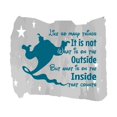 thumbnail image 1 of The Inside that Counts Inspirational Positive Thought Quote Design Wall Art Sticker Designs Vinyl Stickers For Home House Walls Rooms Windows Bedroom Decoration Size (20x20 inch), 1 of 1