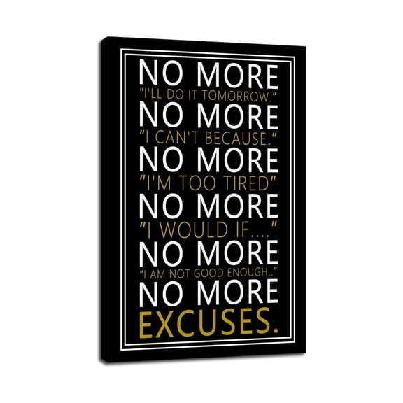 The Inspiration Upgrade Canvas Wall Art, Motivational Office Art for Modern Workspace, Next-Level Inspirational Print for Home Living Room