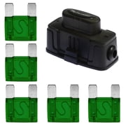 The Install Bay MAXIHDH Heavy Duty Maxi Fuse Holder with 5 Pieces 30 Amp MAXI Fuses