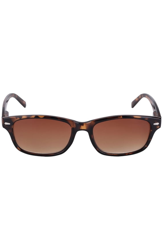 "The Intellect" Full Outdoor Reading Sunglasses NOT Bifocals - Hard Case/Cleaning Cloth Included - Tortoise - 3.50