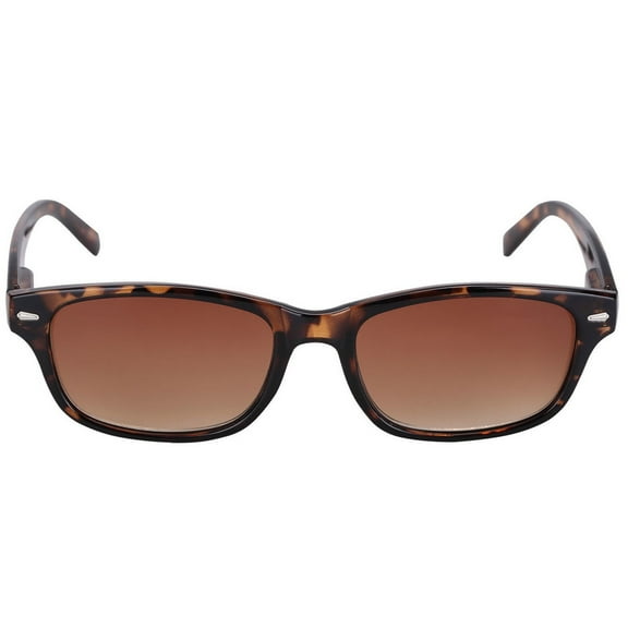 "The Intellect" Full Outdoor Reading Sunglasses NOT Bifocals - Hard Case/Cleaning Cloth Included - Tortoise - 3.50