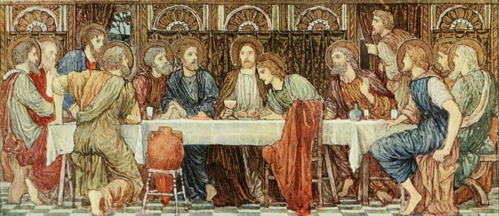 The International Studio 1909 The Last Supper Canvas Art - Henry Holiday (18 x 24)