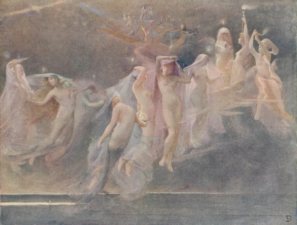 The International Studio 1910 Les Etoiles du Matin Canvas Art - Sarah Ball Dodson (18 x 24)