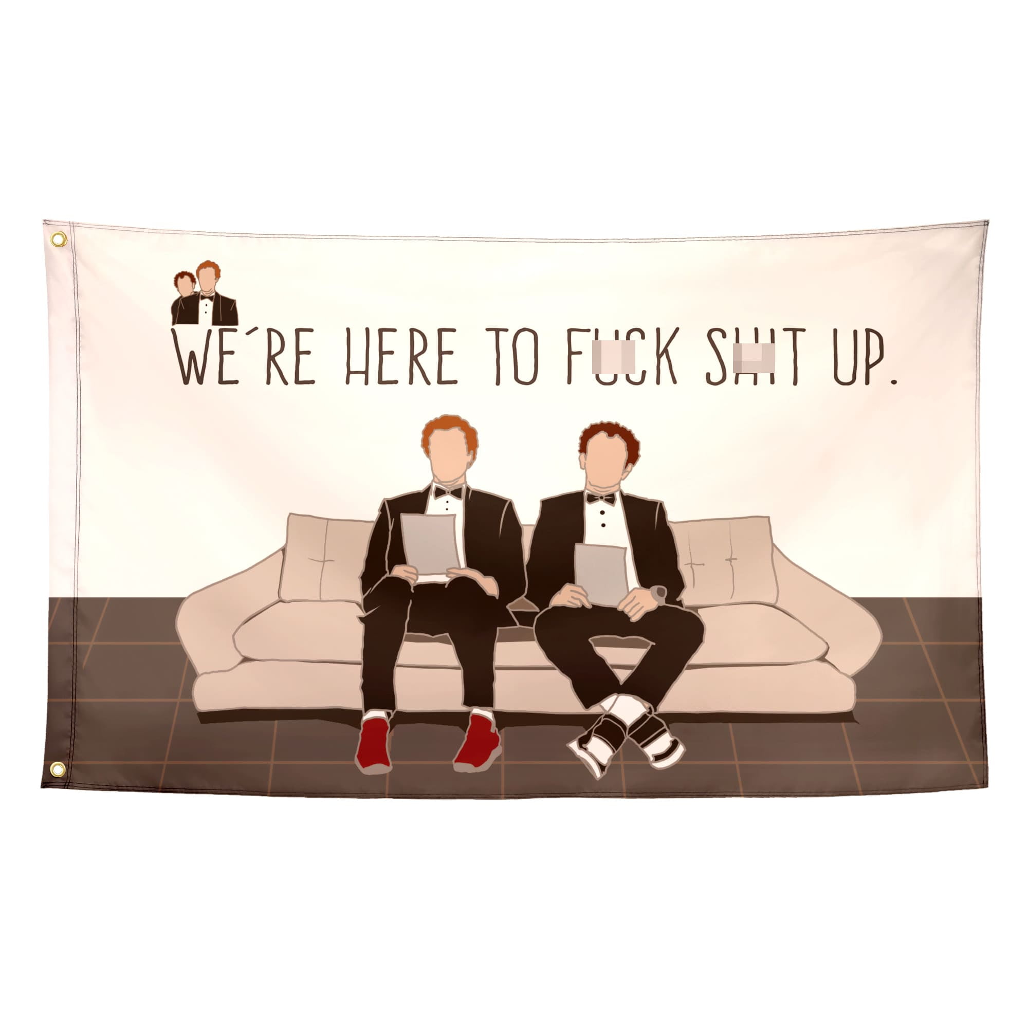The Interview Stepborther Flag Cool Funny Flags For Room Guys Meme