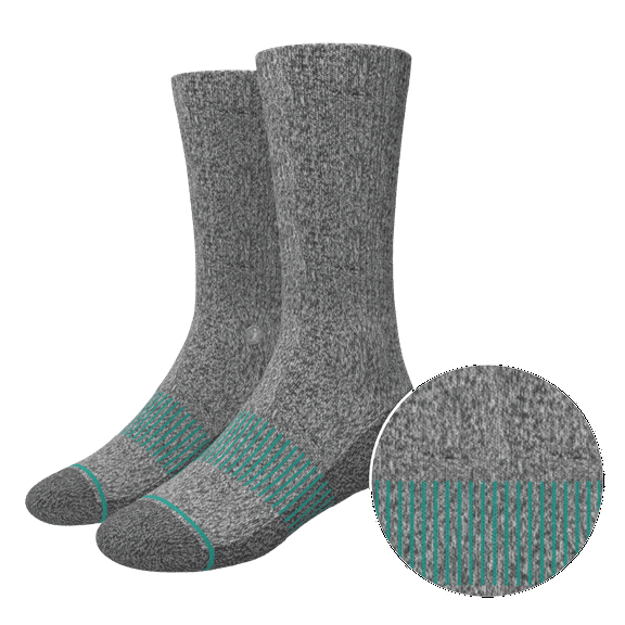 The Intramural Champ - Shinesty Gray Stay Weird Heel Hammock Crew Socks  Medium