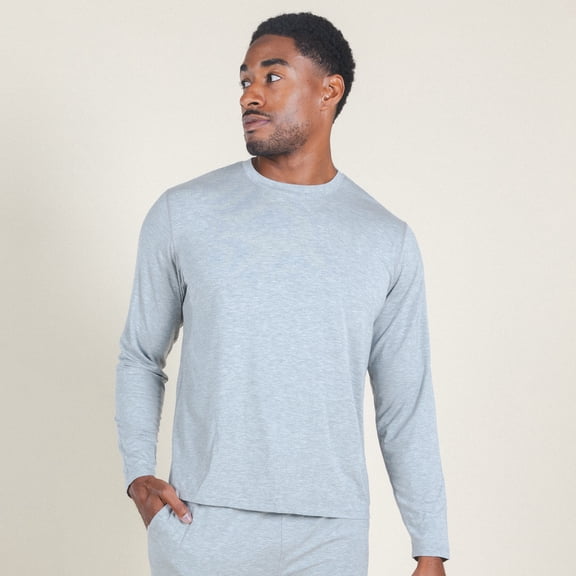 The Intramural Champ - Shinesty Heather Grey SleepDeep Men’s Long Sleeve Pajama Shirt 2X