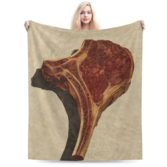 The Intricate Craft of a Meat-Inspired Blanket A Blanket Made Entirely of Savory Meats 50x40