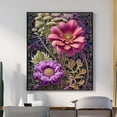 thumbnail image 1 of The Intricate Floral Mosaic - Intricate Flower Canvas Wall Art, 1 of 2