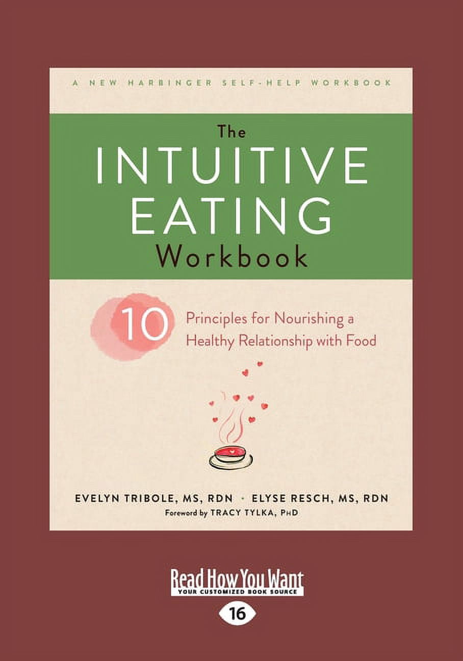 The Intuitive Eating Workbook (Paperback)(Large Print